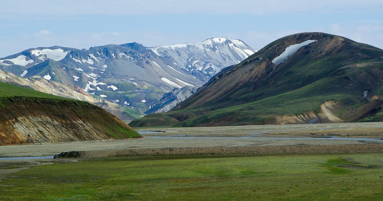 Geothermal hot springs in Landmannalaugar